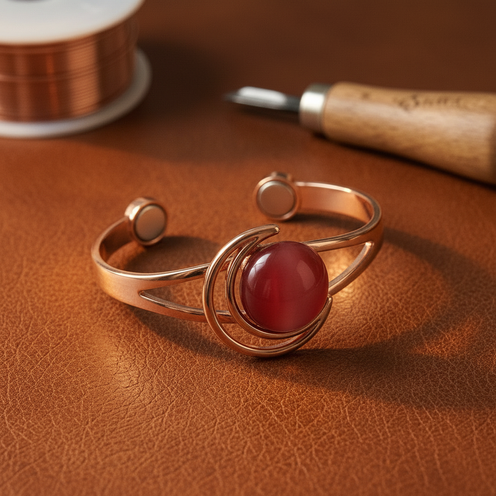 Gina's Sphere Pink Copper Bracelet