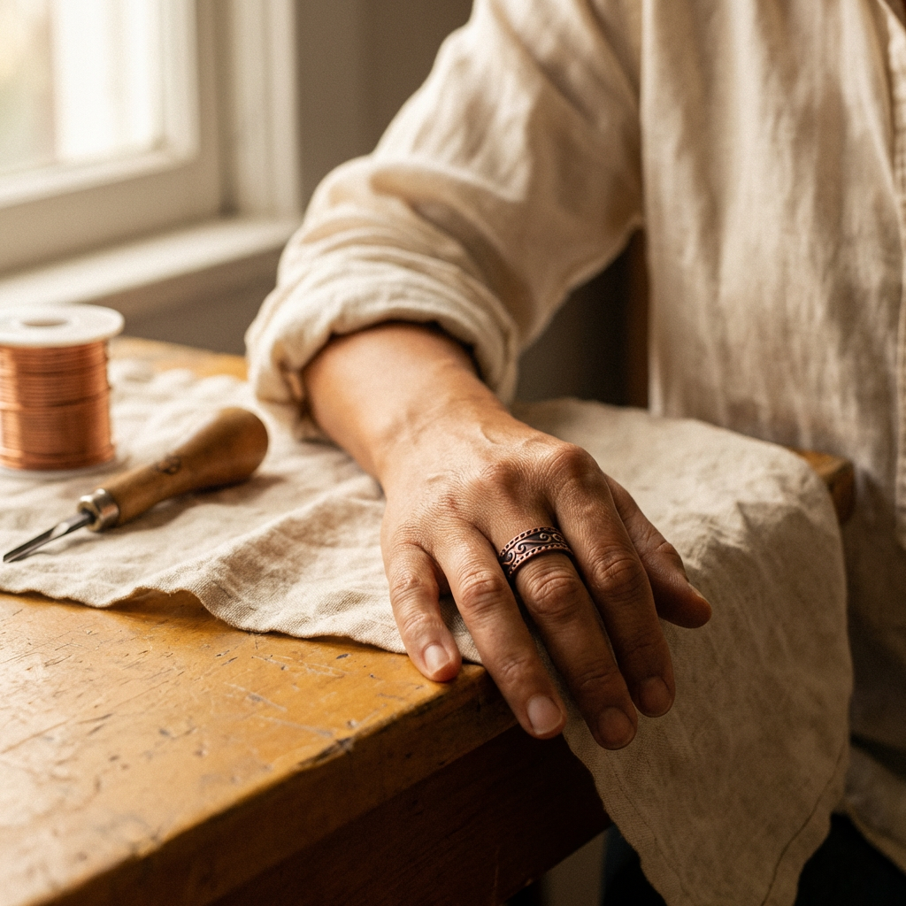 Gina's Fern Copper Ring
