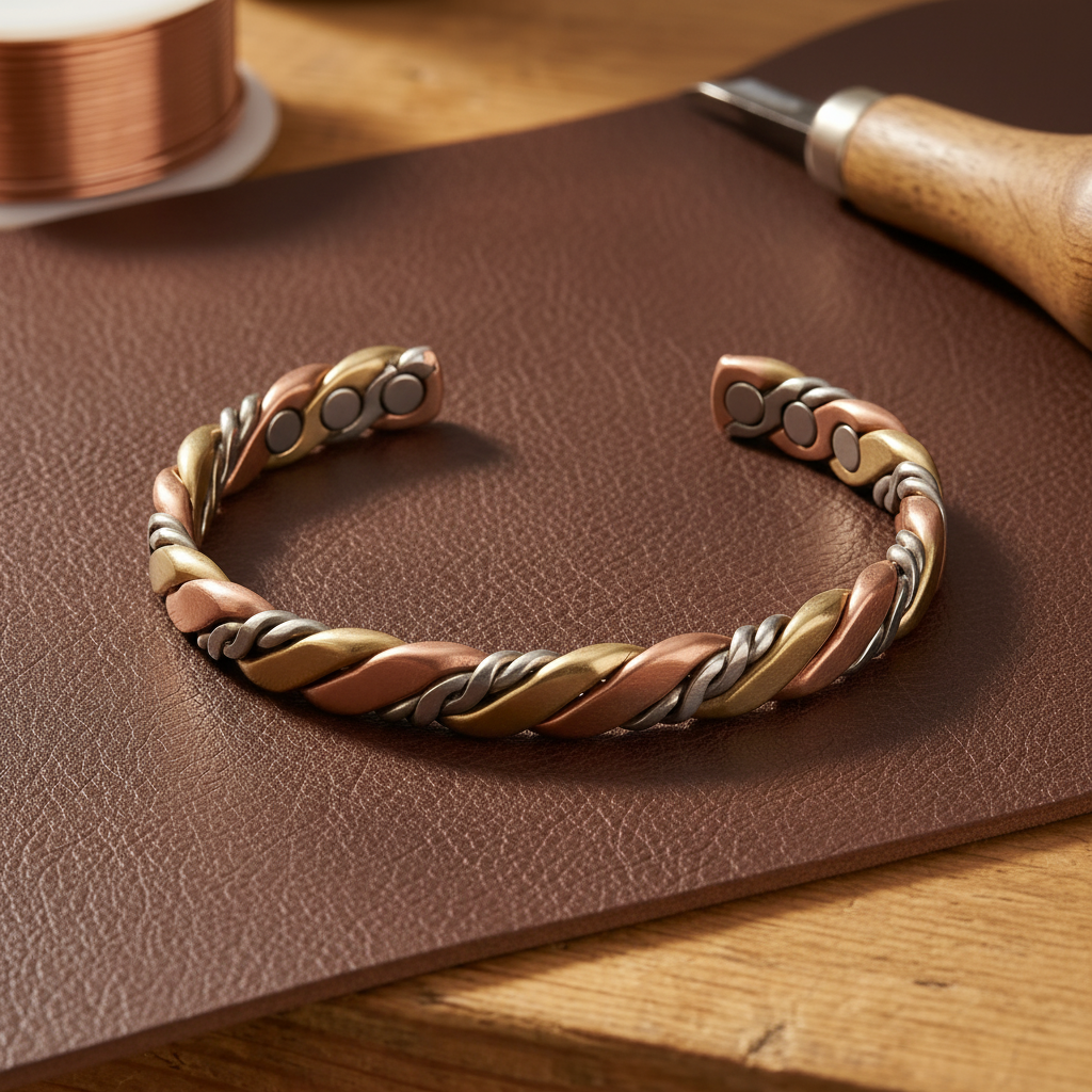 Gina's Stone Copper Bracelet
