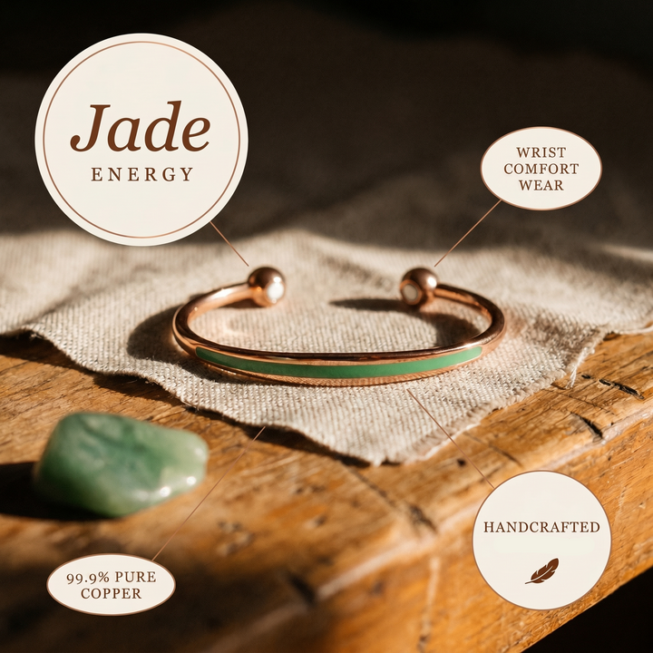 Gina's Jade Copper Bracelet