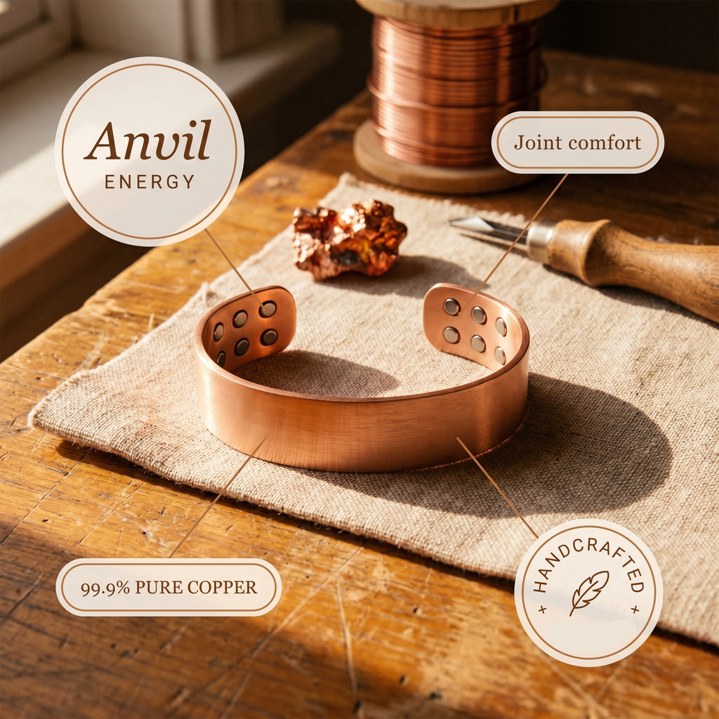 Gina's Anvil Copper Bracelet