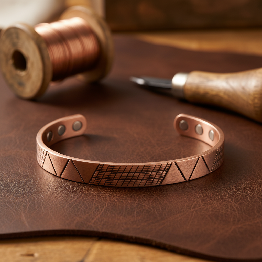 Gina's Crest Copper Bracelet