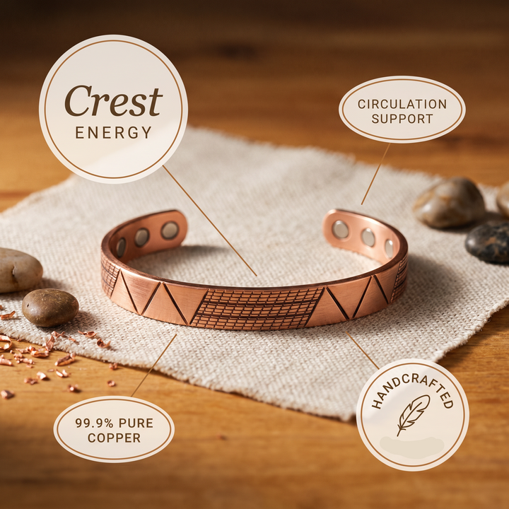 Gina's Crest Copper Bracelet