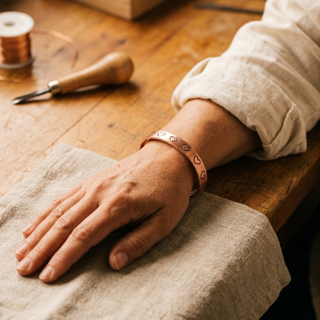 Gina's Hearth Copper Bracelet