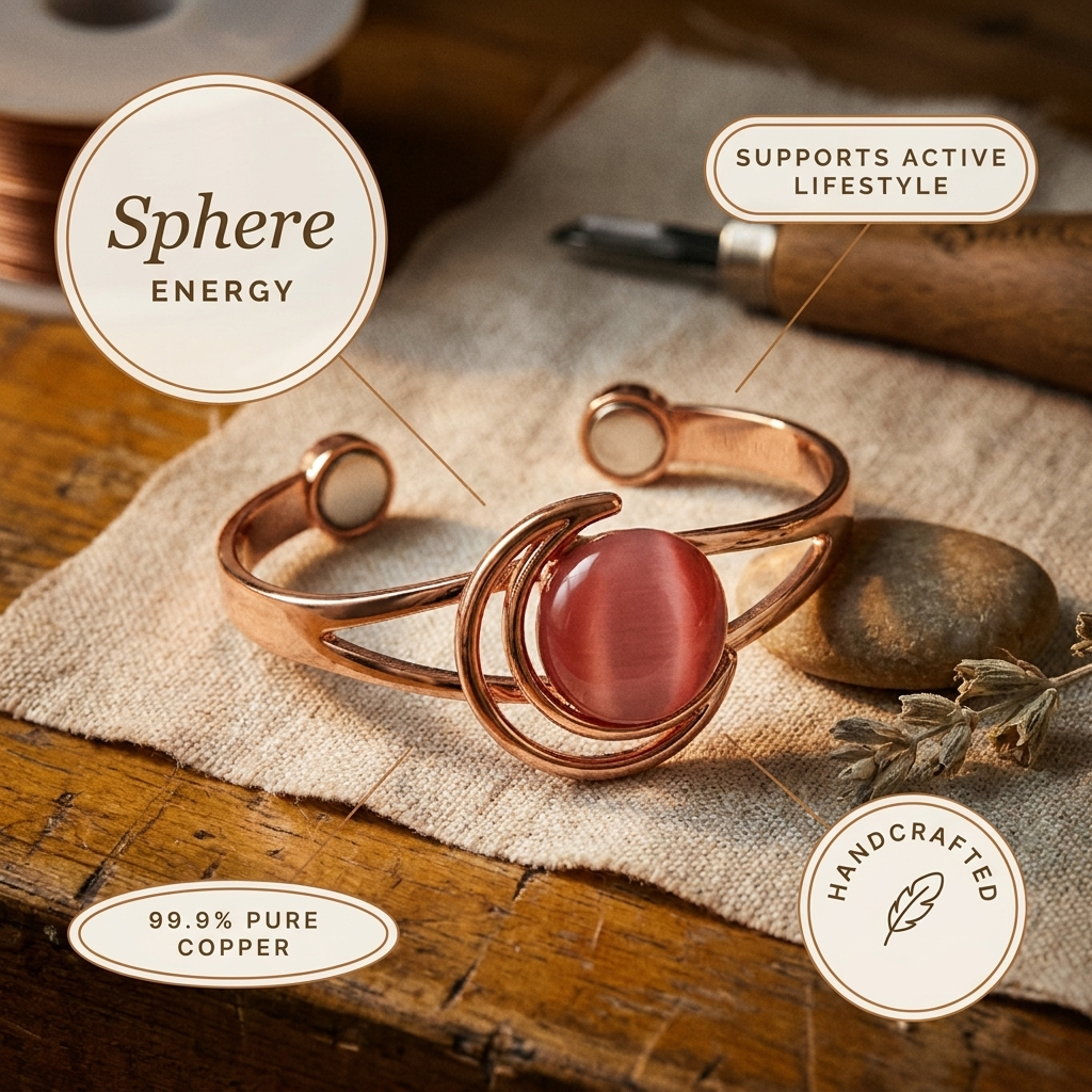 Gina's Sphere Pink Copper Bracelet