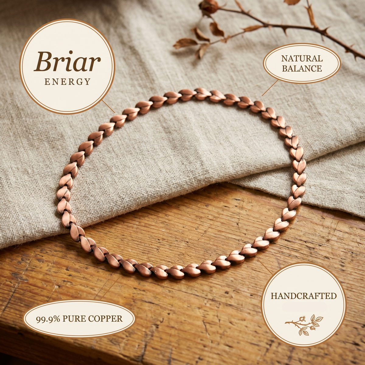 Gina's Briar Copper Necklace