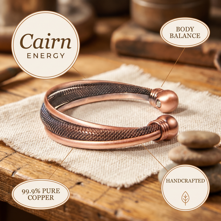 Gina's Cairn Copper Bracelet