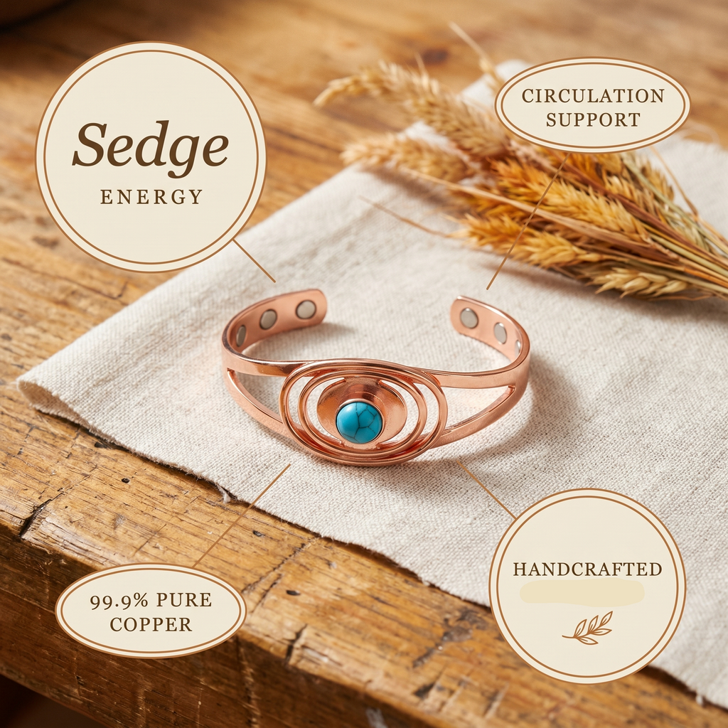 Gina's Sedge Copper Bracelet
