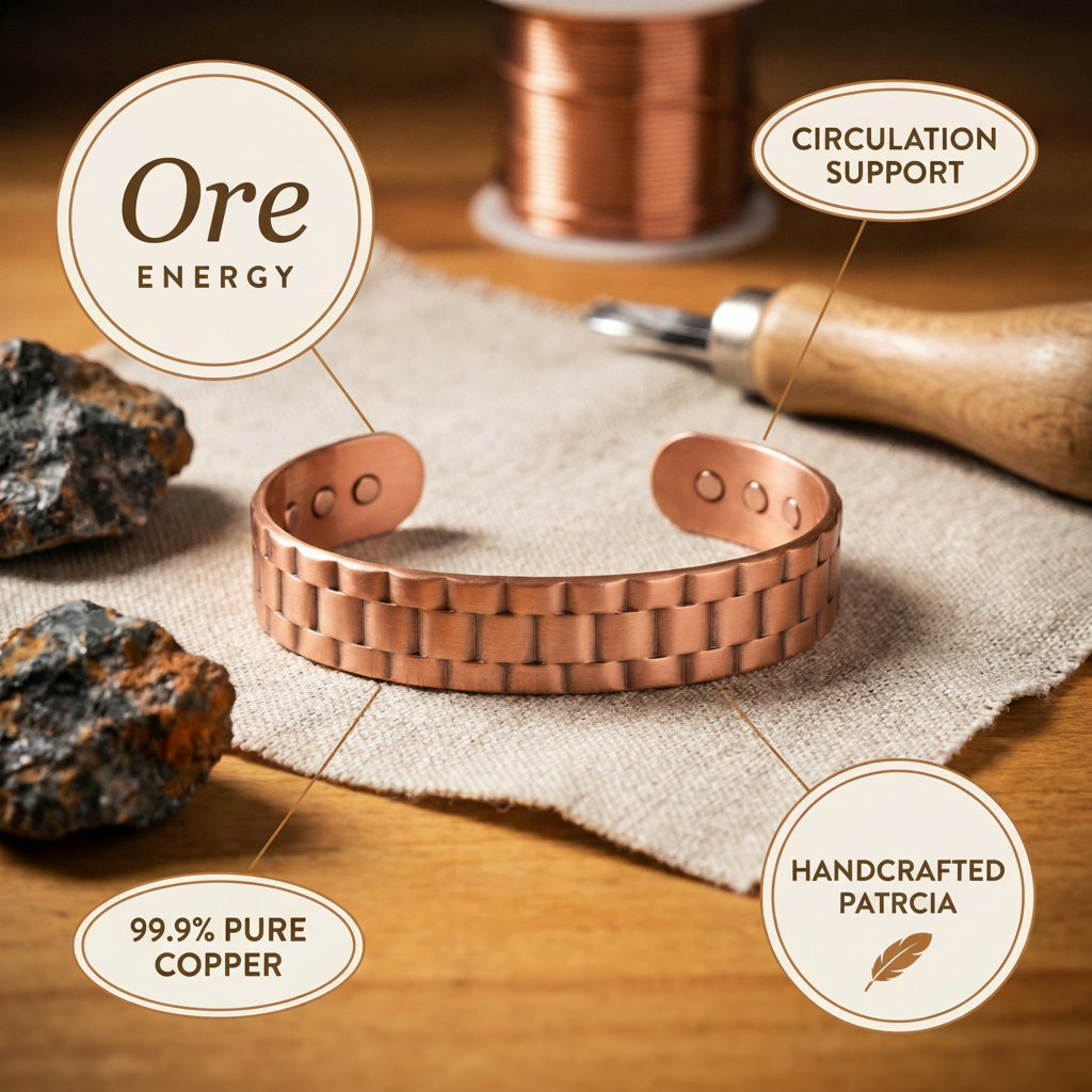 Gina's Ore Men's Copper Bracelet