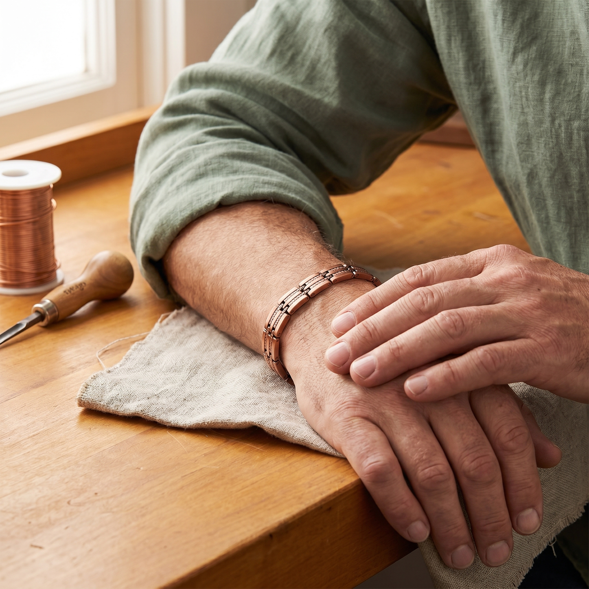 Gina's Pike Men's Copper Bracelet