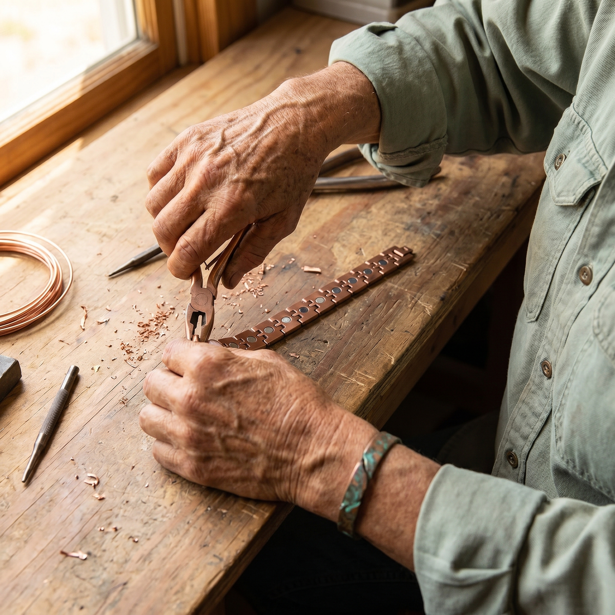 Gina's Pike Men's Copper Bracelet