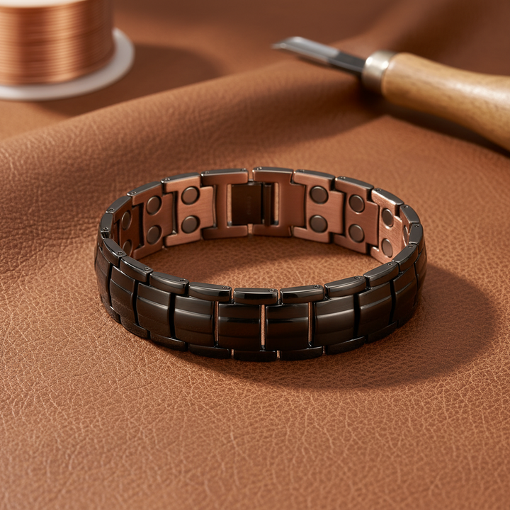 Gina's Ochre Men's  Copper Bracelet