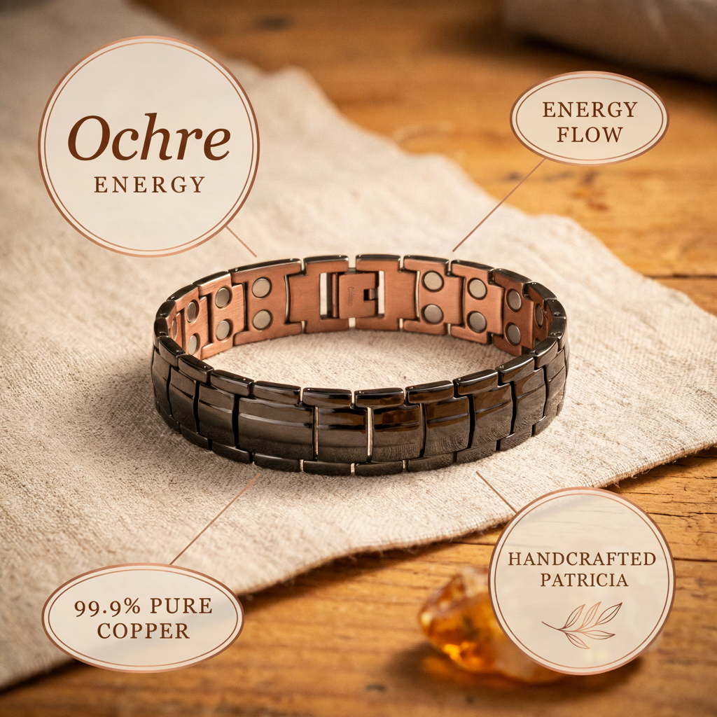 Gina's Ochre Men's  Copper Bracelet