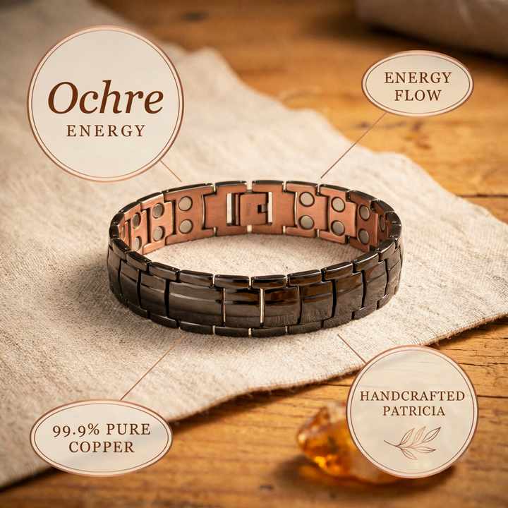 Gina's Ochre Men's  Copper Bracelet